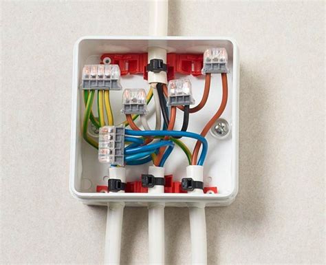 mounted junction box|inside a junction box.